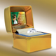 Illustration for article titled Gold Wedding Ring Box Has 2-inch LCD, Plays Video